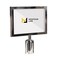 Montour Line Stanchion Post Top Sign Frame 8.5 x 11 in. H Polished Stainless Steel HDSF-8511-H-PS - alternate 1